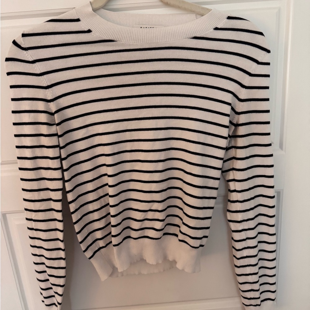 Aritzia (babaton) Navy and White Sweater